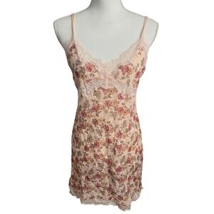 Vintage Y2K‎ GAP Slip Dress Babydoll Lace Sheer Floral Boho Whimsy Fairy Large